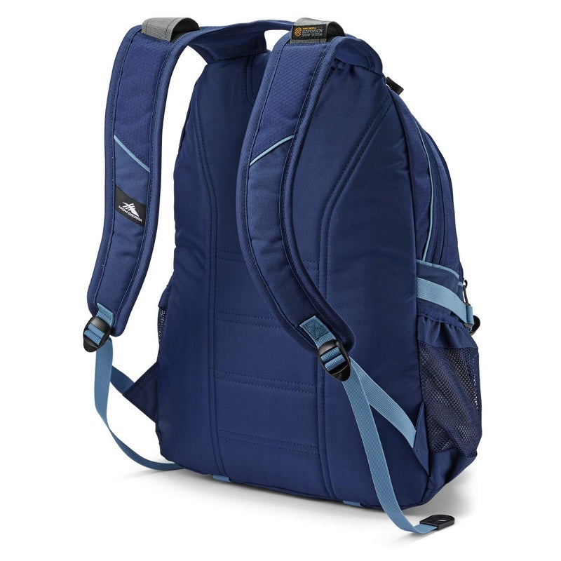 High Sierra Loop Backpack, Travel, or Work Bookbag with tablet sleeve, One Size, True Navy/Graphite Blue - Image 3
